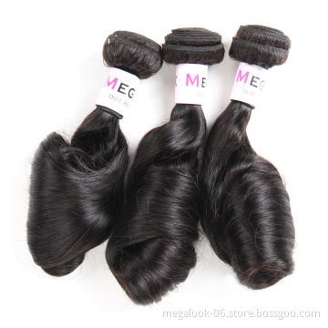 Brazilian Raw Virgin Cuticle Aligned Single Drawn Women Curly Egg Curl Funmi Hair